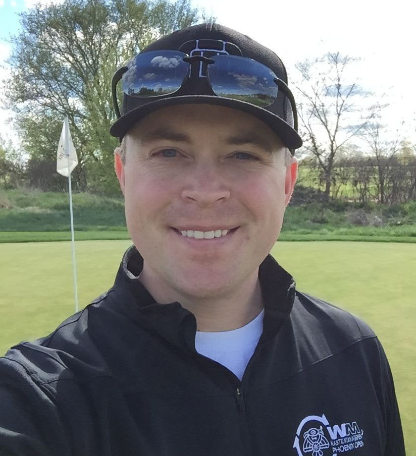 Jacob Hendricks, President, at a golf course.